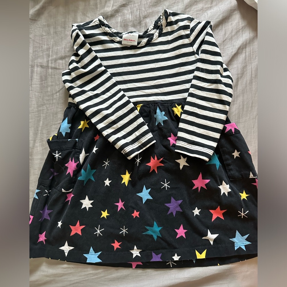 Hannah Anderson, Maxi play dress size 4 stars and black/white stripes